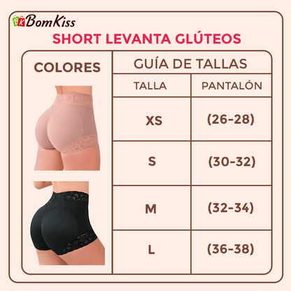 Short Faja Levanta Glúteos (con 4 varillas)