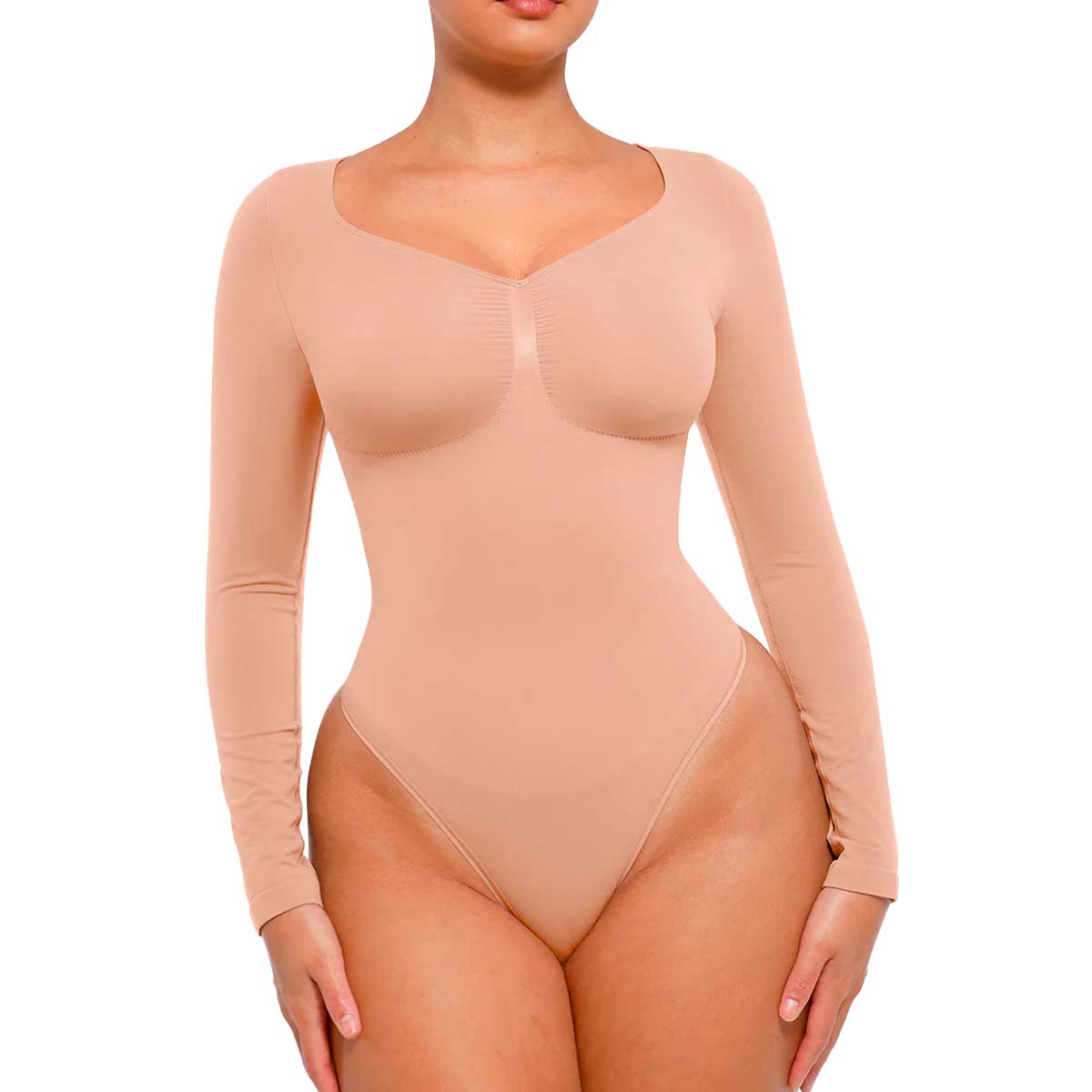 Body Shaper manga larga (estilo tanga)