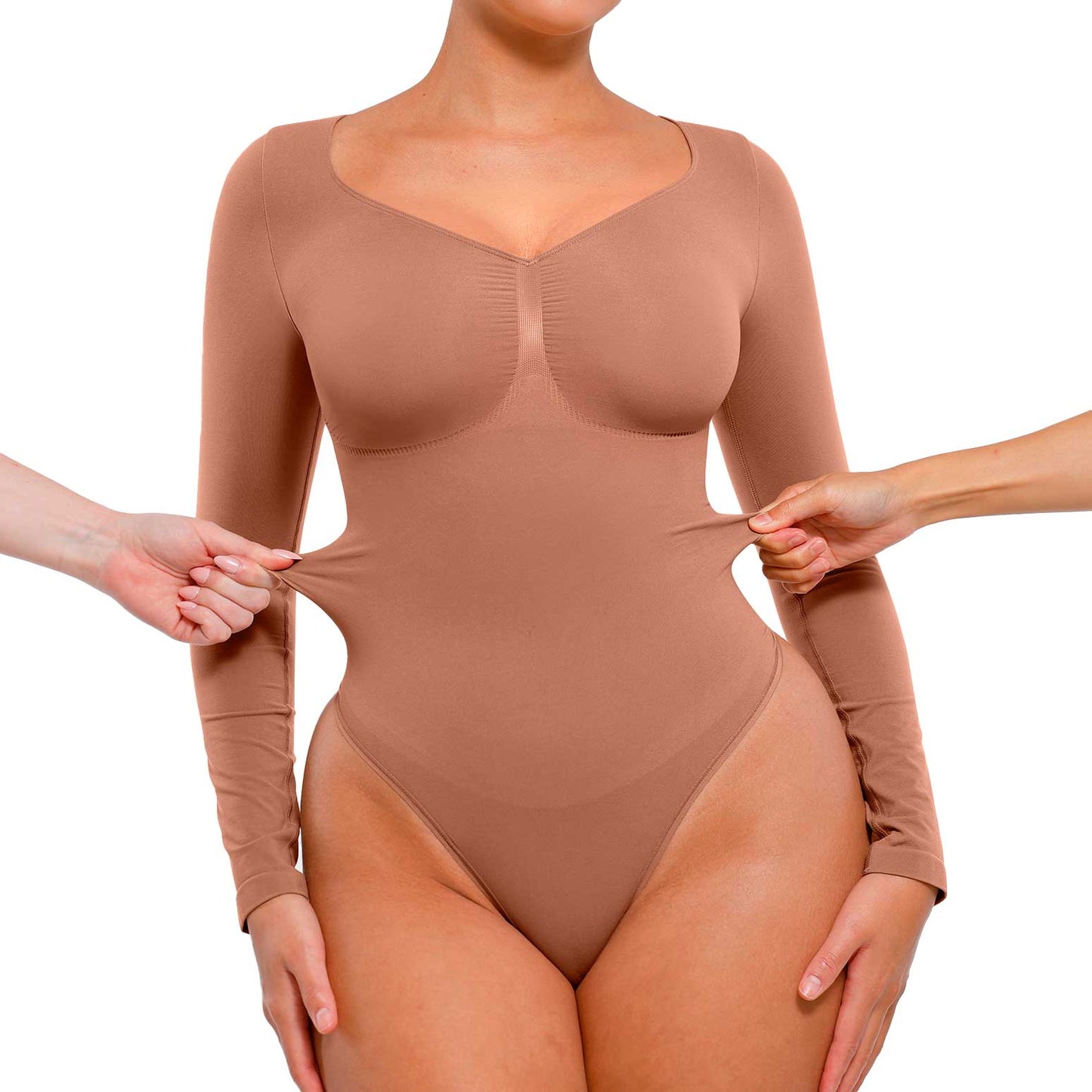 Body Shaper manga larga (estilo tanga)